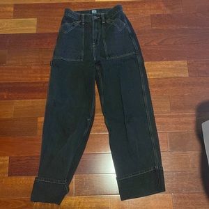 BDG Black Boot Cut Jeans with Tan Lining